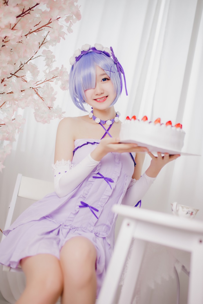 网紅Coser@木绵绵OwO - 雷姆生日 [24P/152MB] -1