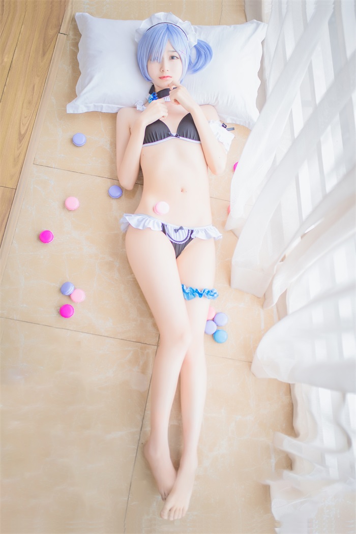 网紅Coser@木绵绵OwO - 蕾姆泳装 [26P/25.4MB] -2