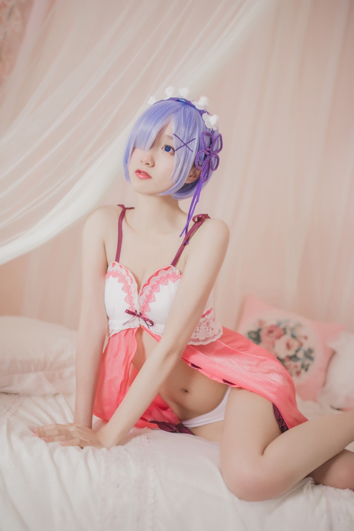 网紅Coser@木绵绵OwO - 蕾姆睡衣 [24P/164MB] -3